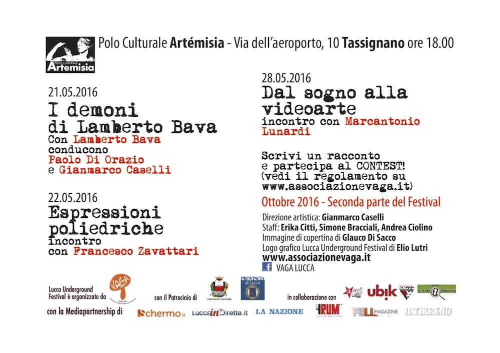 Lucca Underground Festival 2016 - programma