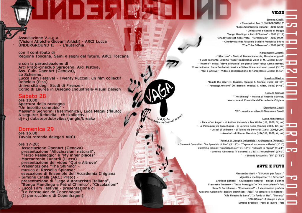 Lucca Underground Festival 2009 - programma